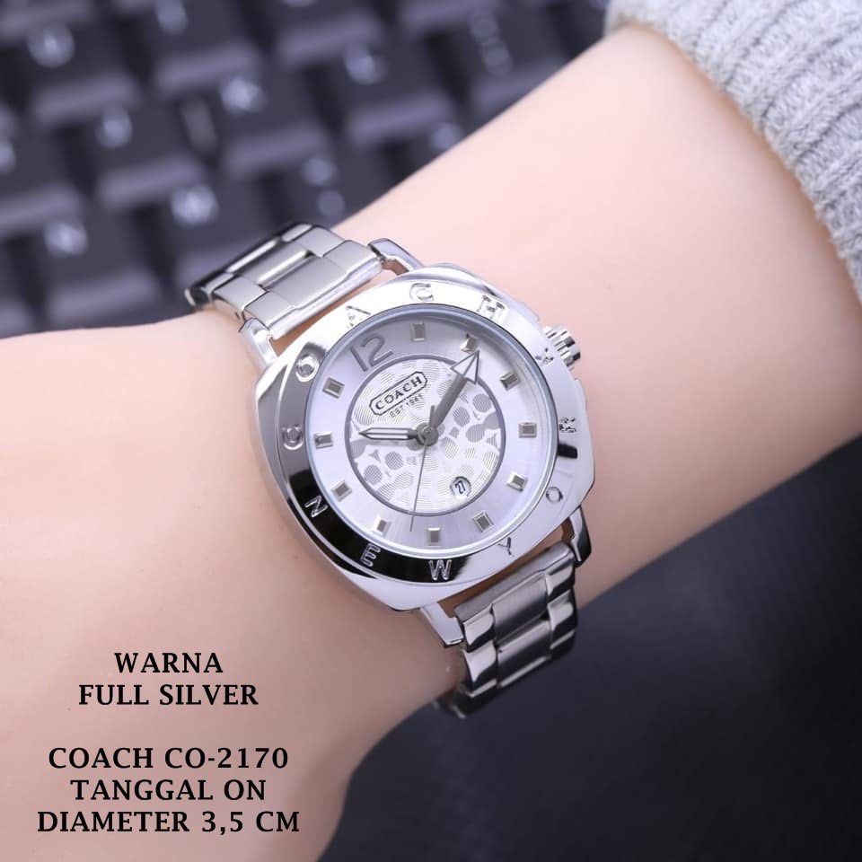 Coach silver sales watch