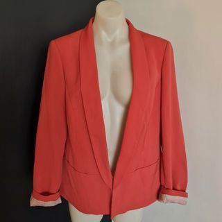 Women's size 14 'KATIES' Gorgeous orange lined blazer - EUC