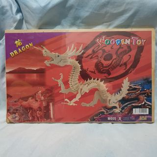 Wooden Toys Dragon Naga Puzzle Kayu Rakit Kayu