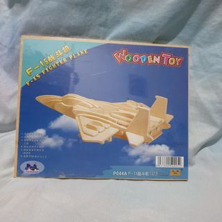 Wooden Toys Puzzle Kayu Rakit Mainan Pesawat Tempur