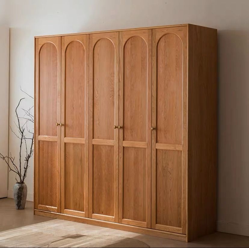 Wooden Wardrobe Collection - Customized Nordic all Solid wood Wardrobe ...