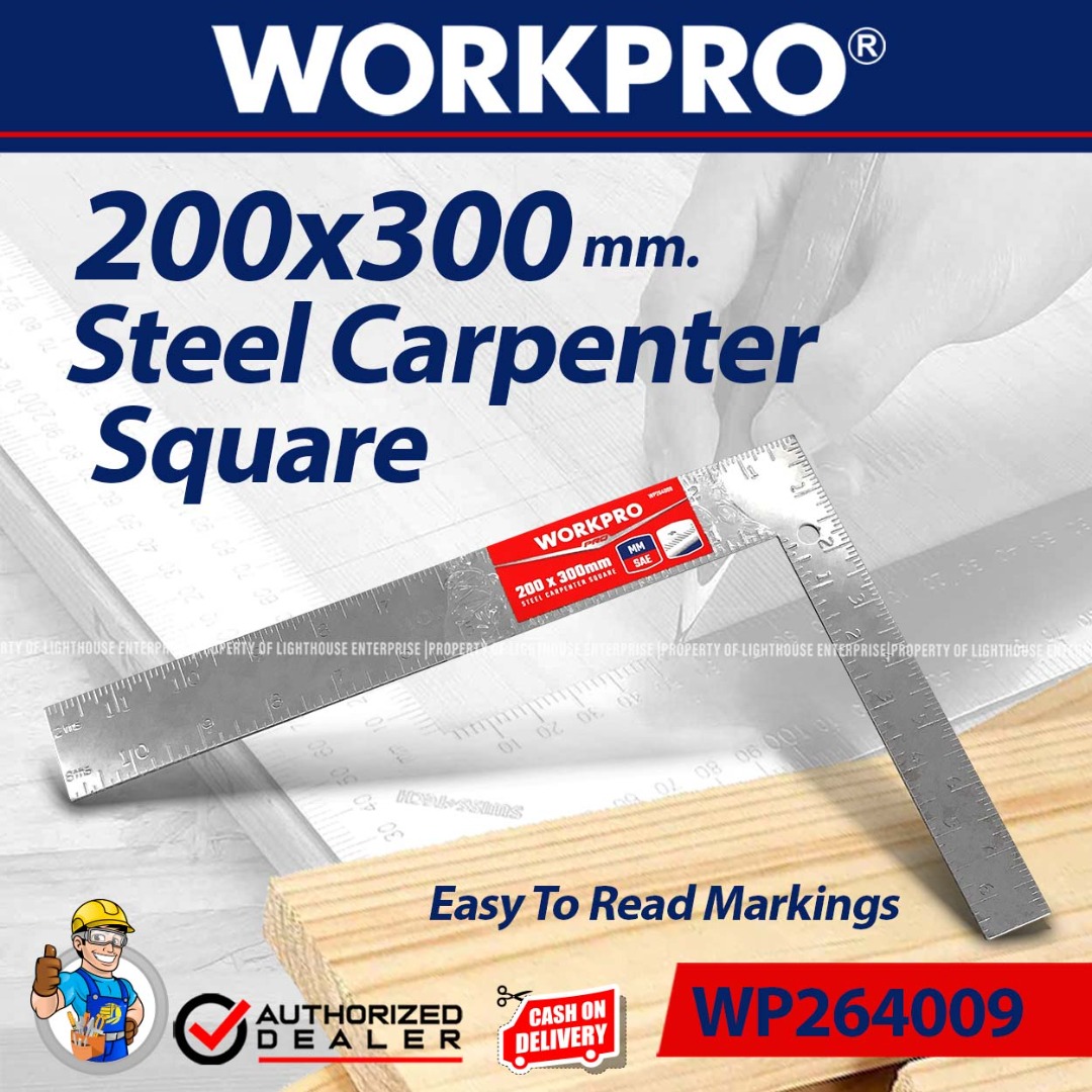 WORKPRO Steel Carpenter Square (WP264009) *LIGHTHOUSE ENTERPRISE