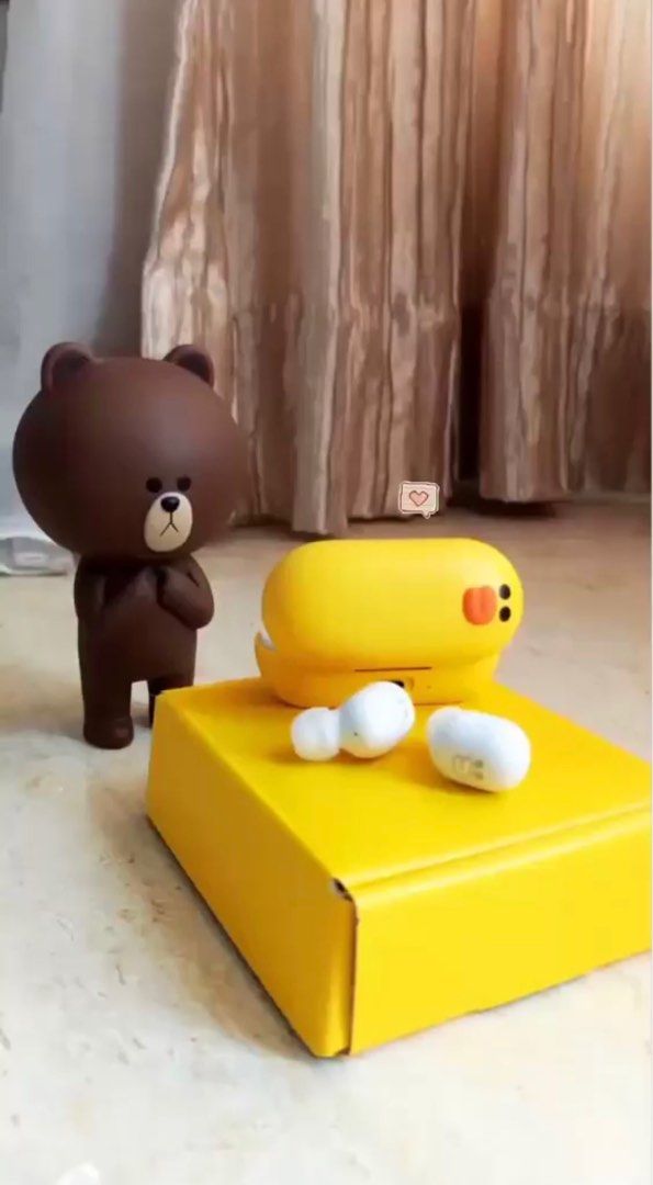 Xiaomi Line Friends Wireless Bluetooth Sports Earbuds Headset TWS with Charging Case 5.0 Earphone Headphone