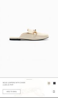 Zara Mule Loafers with Chain