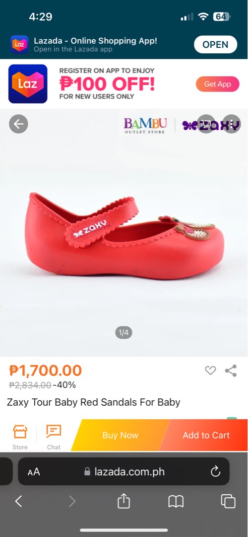 Zaxy Tour Baby Red sandals, Babies & Kids, Babies & Kids Fashion on