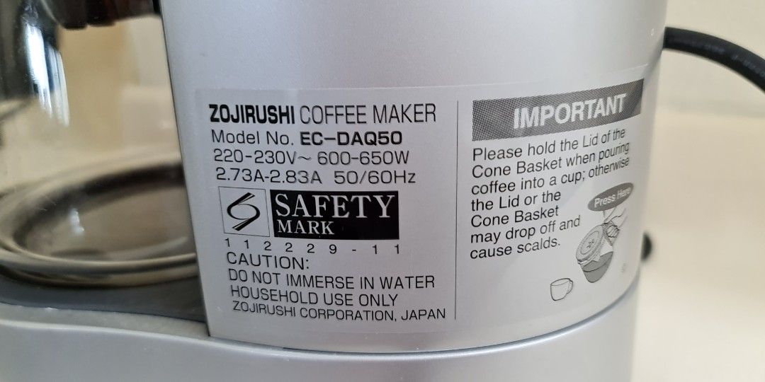 Zojirushi Coffee Maker, TV & Home Appliances, Kitchen Appliances