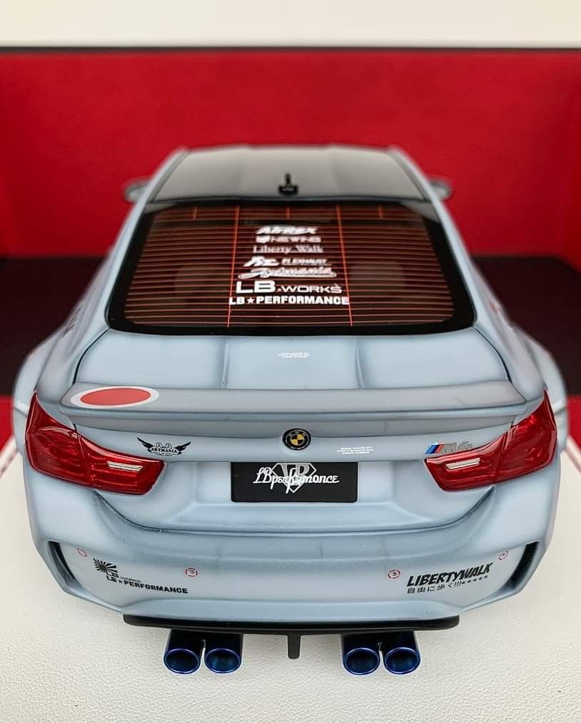 BLACK FRI SALES* 1/18 Davis & Giovanni Liberty Walk LB Performance BMW M4  Zero Fighter (Matt Light Grey), Hobbies & Toys, Toys & Games on Carousell