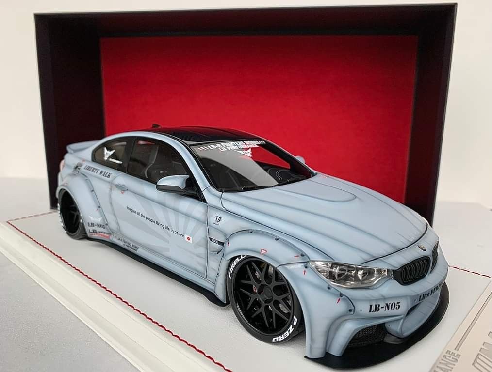 BLACK FRI SALES* 1/18 Davis & Giovanni Liberty Walk LB Performance BMW M4  Zero Fighter (Matt Light Grey), Hobbies & Toys, Toys & Games on Carousell