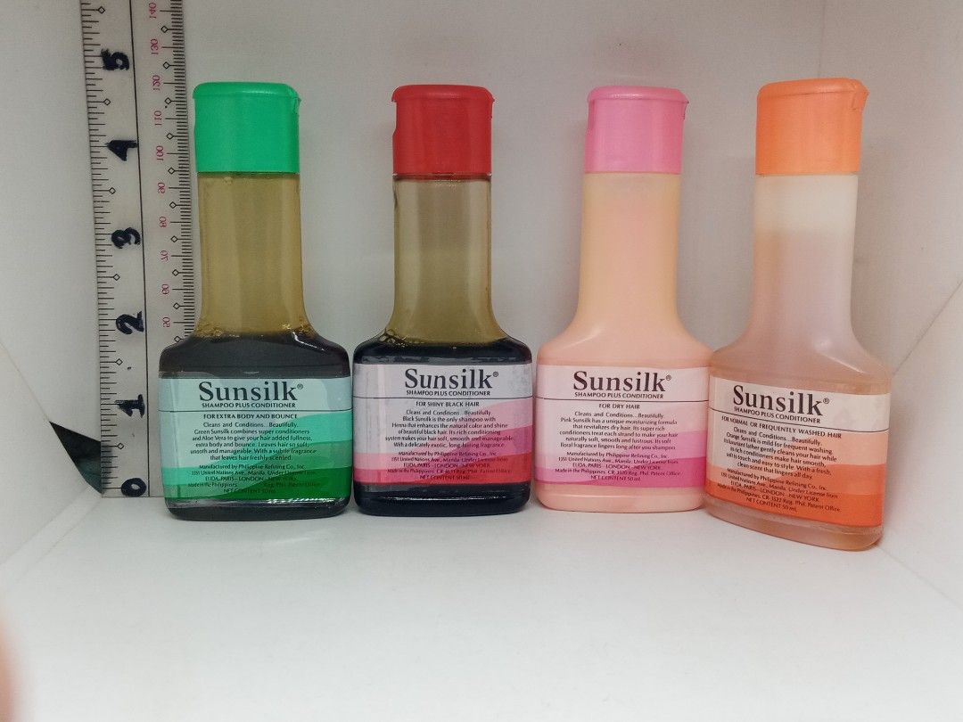 1970s Sunsilk Shampoo Set w/Original Content (Category: Hair) located in San Pablo. Submitted by fredambion (Listing ID 1234375118, Image 2). Description: *What You See Is What You Get *1970s Sunsilk Shampoo Set w/Original Content *All For Only 500 / 4pcs Different Design *50 ML / Good For Your Vintage Collection *Like New to Lightly Used Condition *2nd Hand Condition *Manage Your Expectation *Check Pictures *Payment via Gcash or Palawan Express 