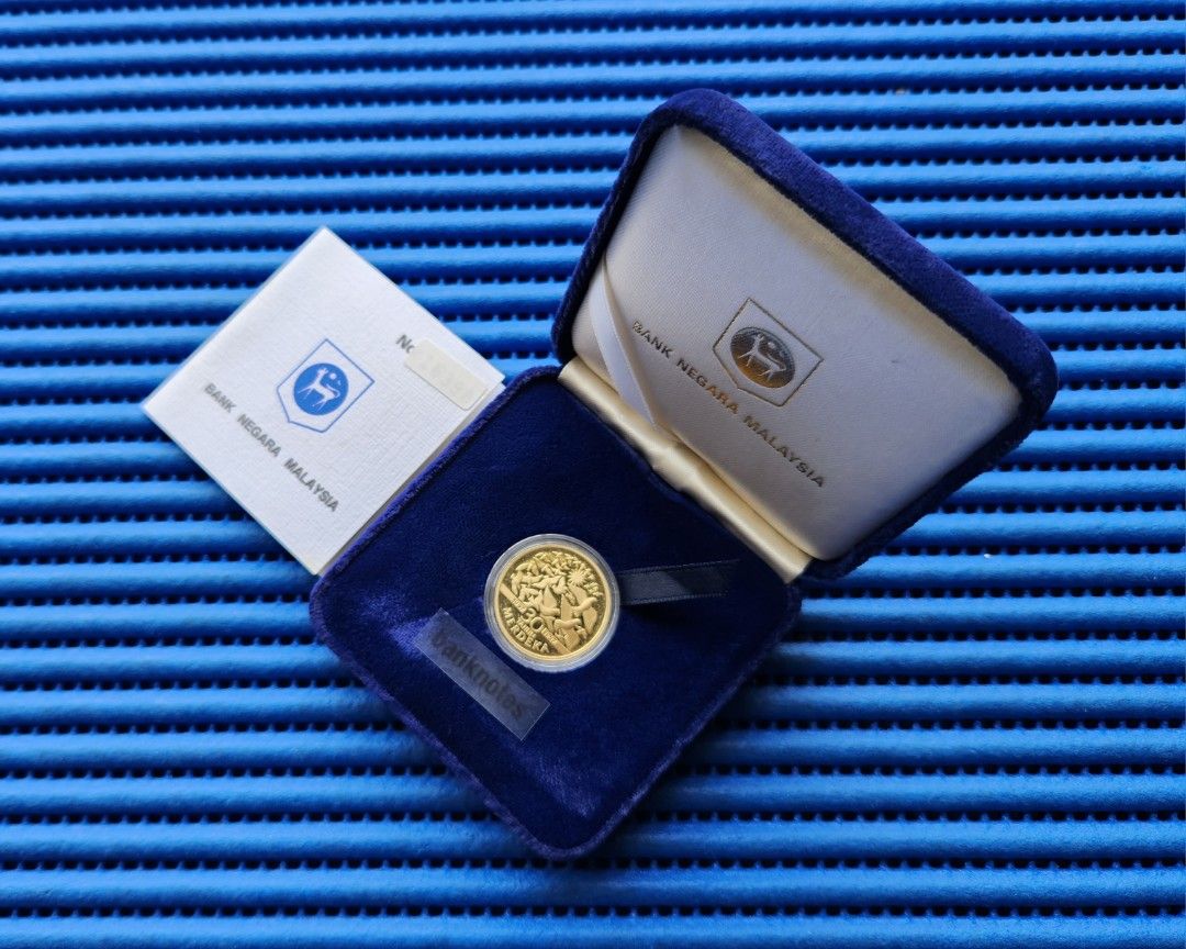 1987 Malaysia 30 Years of Independence Commemorative $1 Ringgit Proof ...