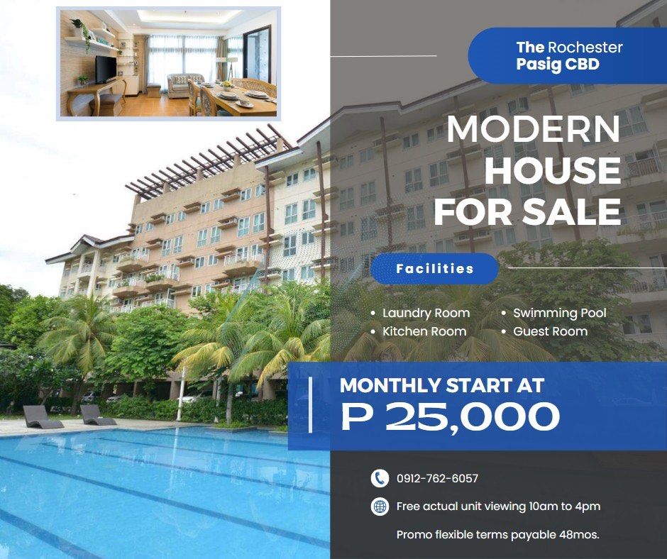 23BR ROCHESTER PASIG CONDO RENT TO OWN CONDO SAN JOAQUIN ORTIGAS BGC