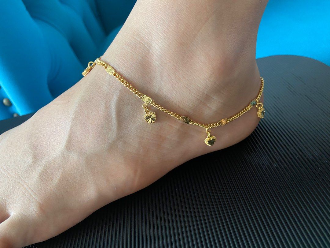 24k Gold plated anklet s