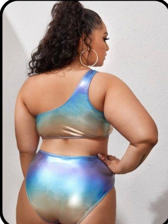 Metallic swimsuit sales plus size