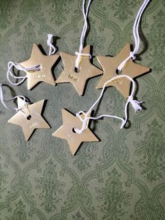 5pcs Stars metal from Dior star paper bag gift wrap charm Dior accessories authentic pendant gold medal 2023