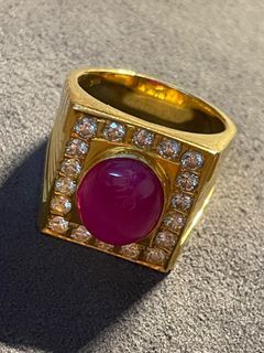 916 gold diamonds ring