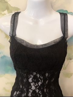 小尺碼～全套性感法式🆕全新小可愛蕾絲貼身❤️黑色塑型顯瘦上衣🆕