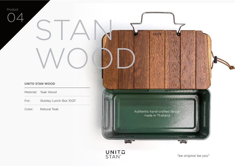 Stanley Lunch Box Unito Folding Wood Tray -  Sweden
