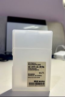 台灣購 MUJI無印良品 卡片盒名片收納盒 聚丙烯銀行卡證件收納盒