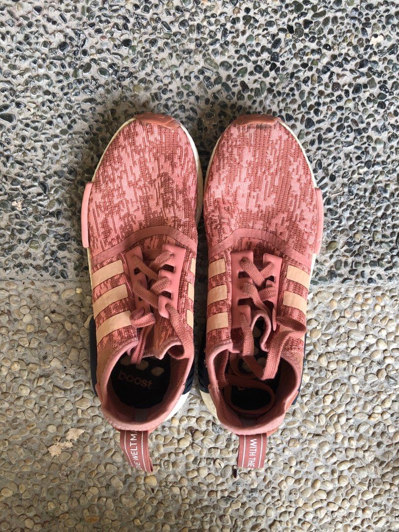 Adidas NMD R 1 Glitch Pink Men s Fashion Footwear Sneakers on Carousell