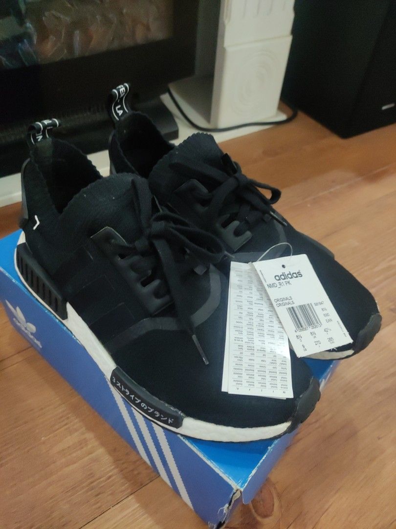 Bevidst reservoir Tether Adidas NMD R1 PK Japan Boost Black (2016), Men's Fashion, Footwear,  Sneakers on Carousell