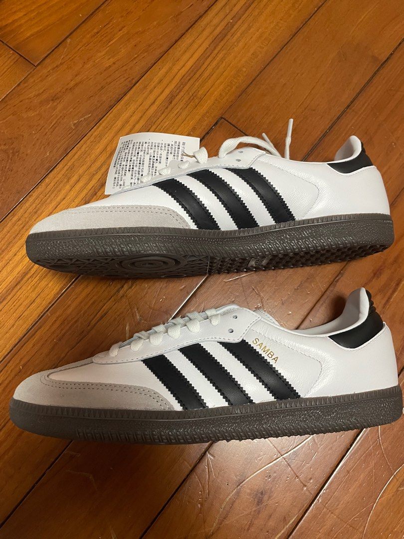 ADIDAS SAMBA OG CLOUD WHITE CORE BLACK 白灰黑【A-KAY0】, 他的時尚