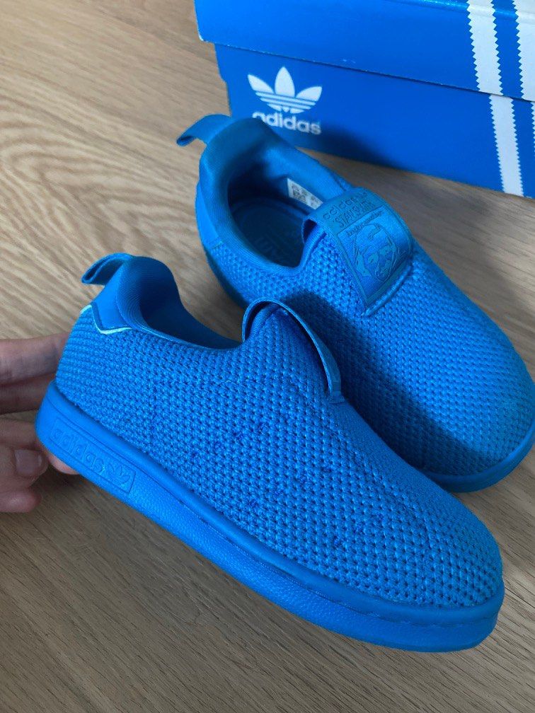 Adidas Stan Smith - Blue, Bayi u0026 Anak, Baju Anak Laki-laki, 1 hingga 3  tahun di Carousell