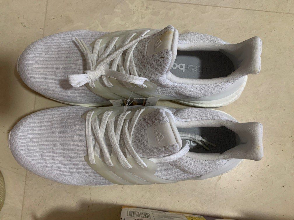 Adidas ultra boots us8.5 triple white Women s Fashion Footwear Sneakers on Carousell
