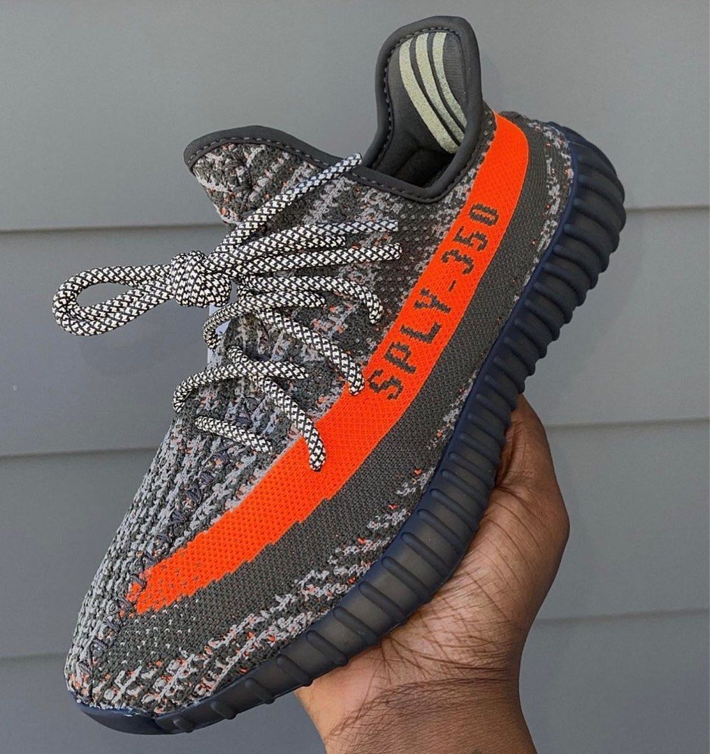 Adidas YEEZY Boost 350 V2 “Carbon Beluga”, Men's Fashion, Footwear