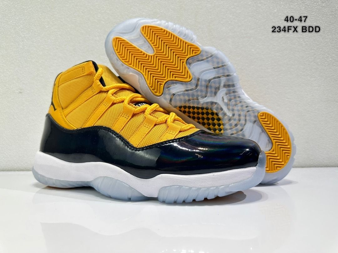 Retro 11 black and yellow discount