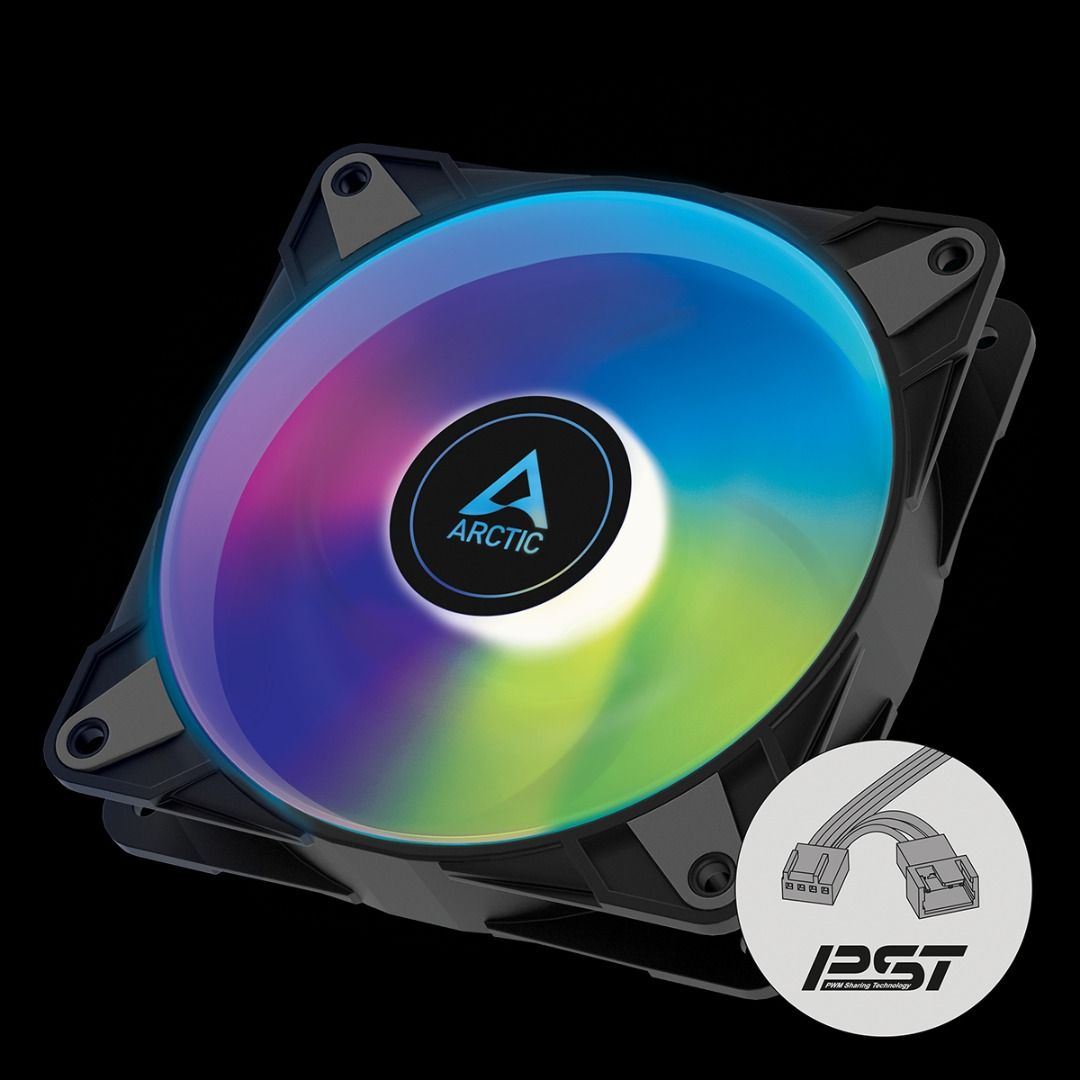 ARCTIC P14 PWM PST ARGB Black/White, Computers & Tech, Parts ...
