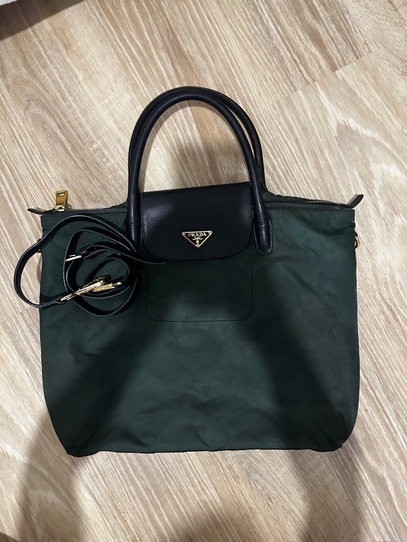 Authentic Pre Loved Prada Nylon Tote Bag BN2107 Women s Fashion