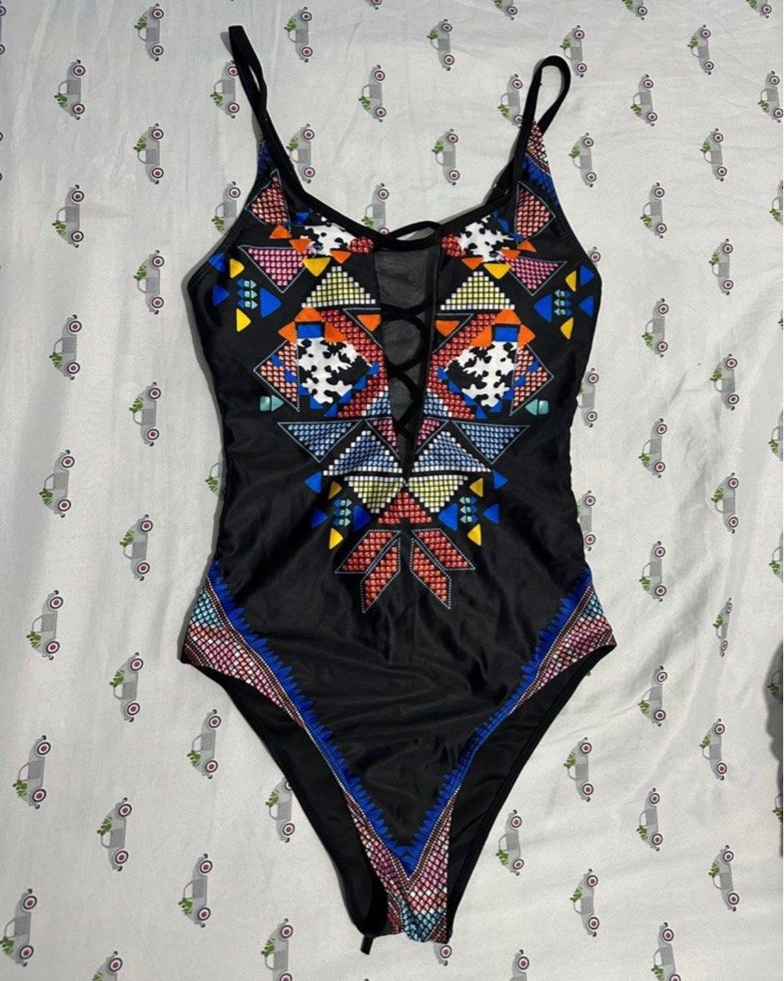 Aztec one piece swimsuit on Carousell