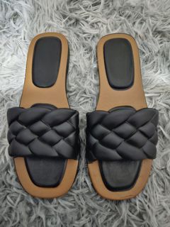 Black Braded Sandals