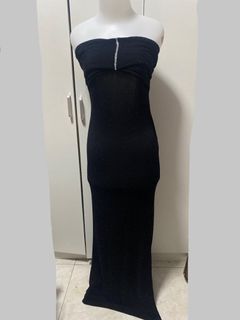 Black glittery gown