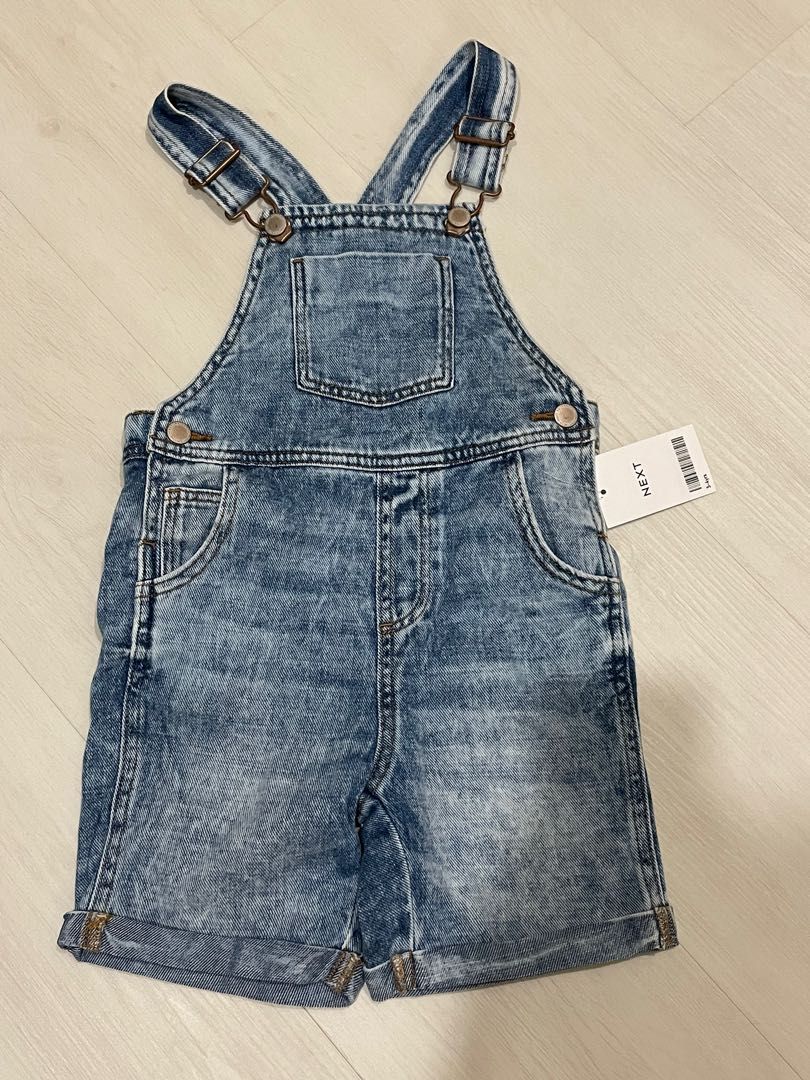 Blue Denim Dungaree Babies Kids Babies Kids Fashion on Carousell