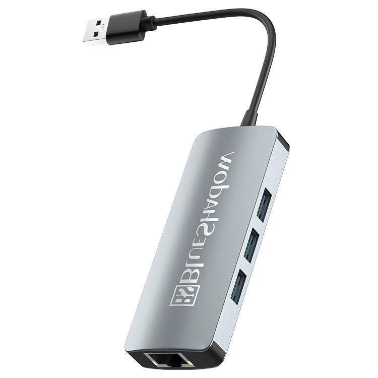 Blueshadow USB 3.0 to Ethernet Adapter | USB 3.0 Hub 4 Port, Computers ...