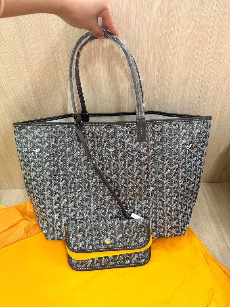 Authentic & BN Goyard St Louis PM in Gray color, Luxury, Bags & Wallets on  Carousell