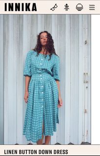 Innika choo linen button down dress