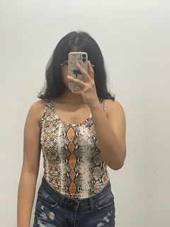 Boohoo Snake Scoop Bodysuit