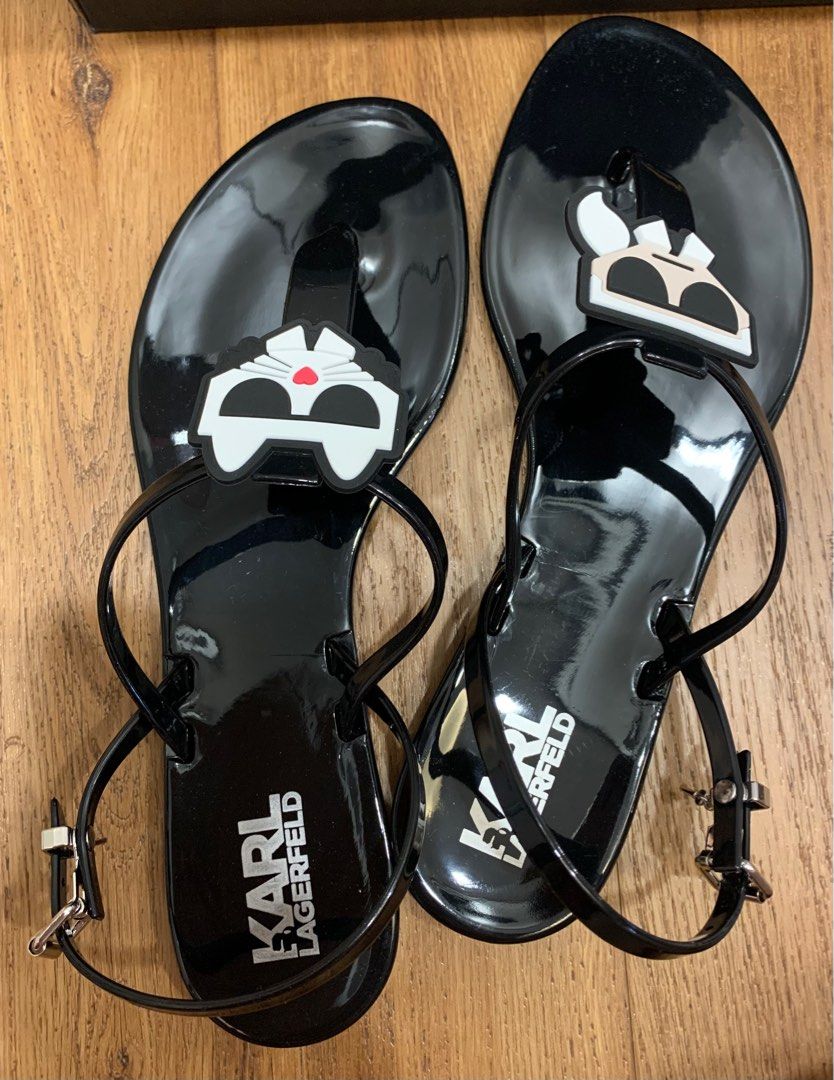 Brand new in box Karl Lagerfeld Jelly Thong Sandals