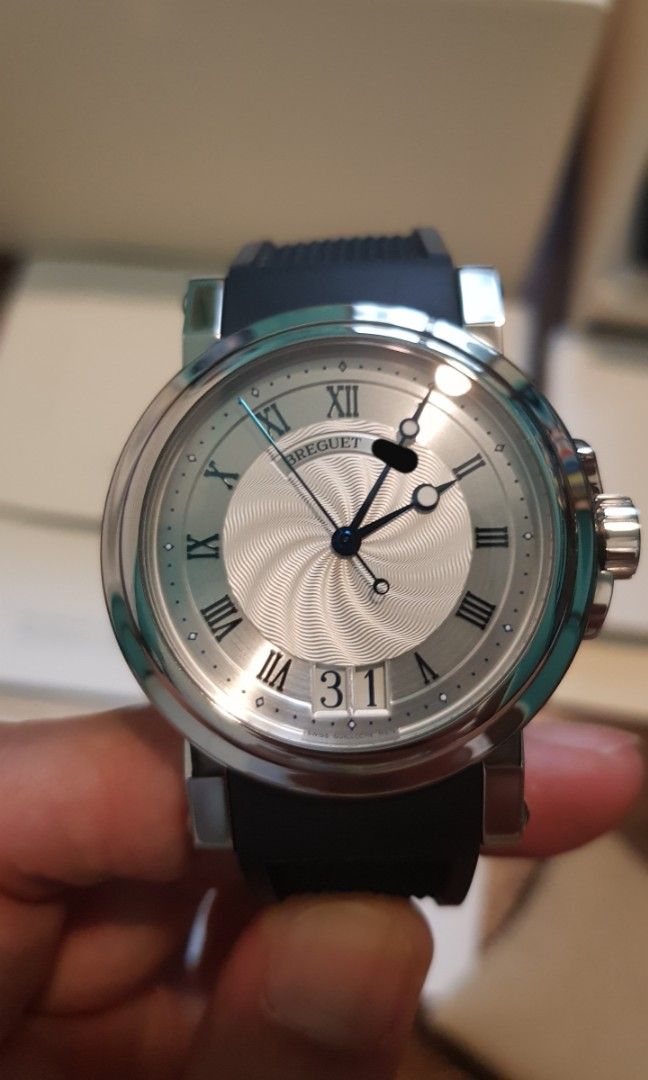 Breguet Marine Big Date in stainless steel 5817st/12/5v8, Luxury
