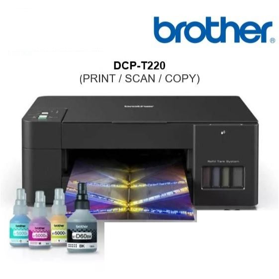 Brother DCP-T220 Refill Ink Tank Printer - PRINT / SCAN / COPY ...