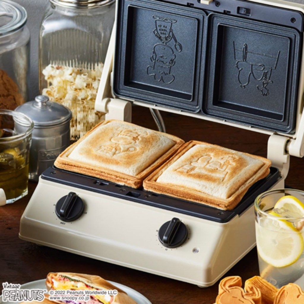 Vintage Snoopy Sandwich Maker Bruno X Snoopy Sandwich Double Maker