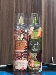 (Only MPL LEFT) Bundle BBW Bath and Body Works Mist Full size Pumpkin Spice Latte and Fairytale