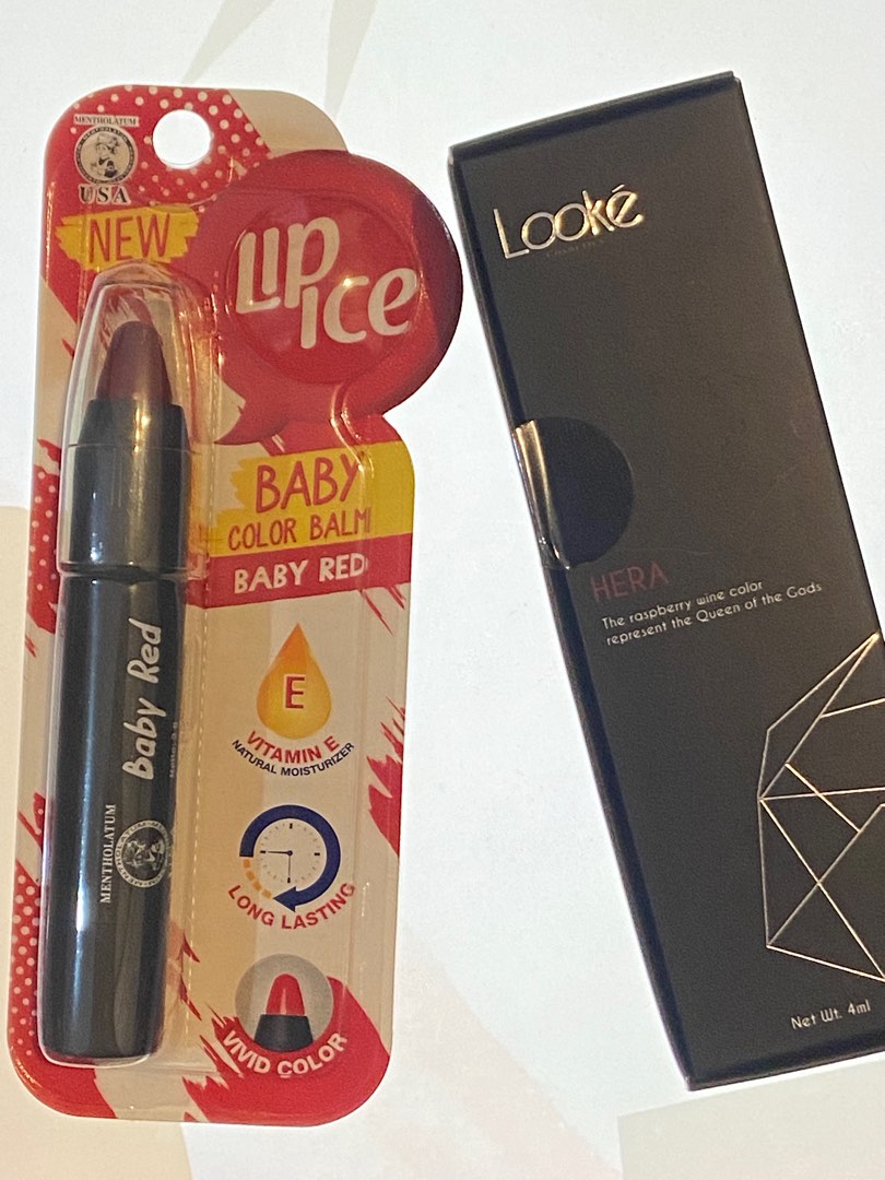 [BUNDLING] LIP ICE BABY COLOR BALM & LOOKE LIP CREAM on Carousell
