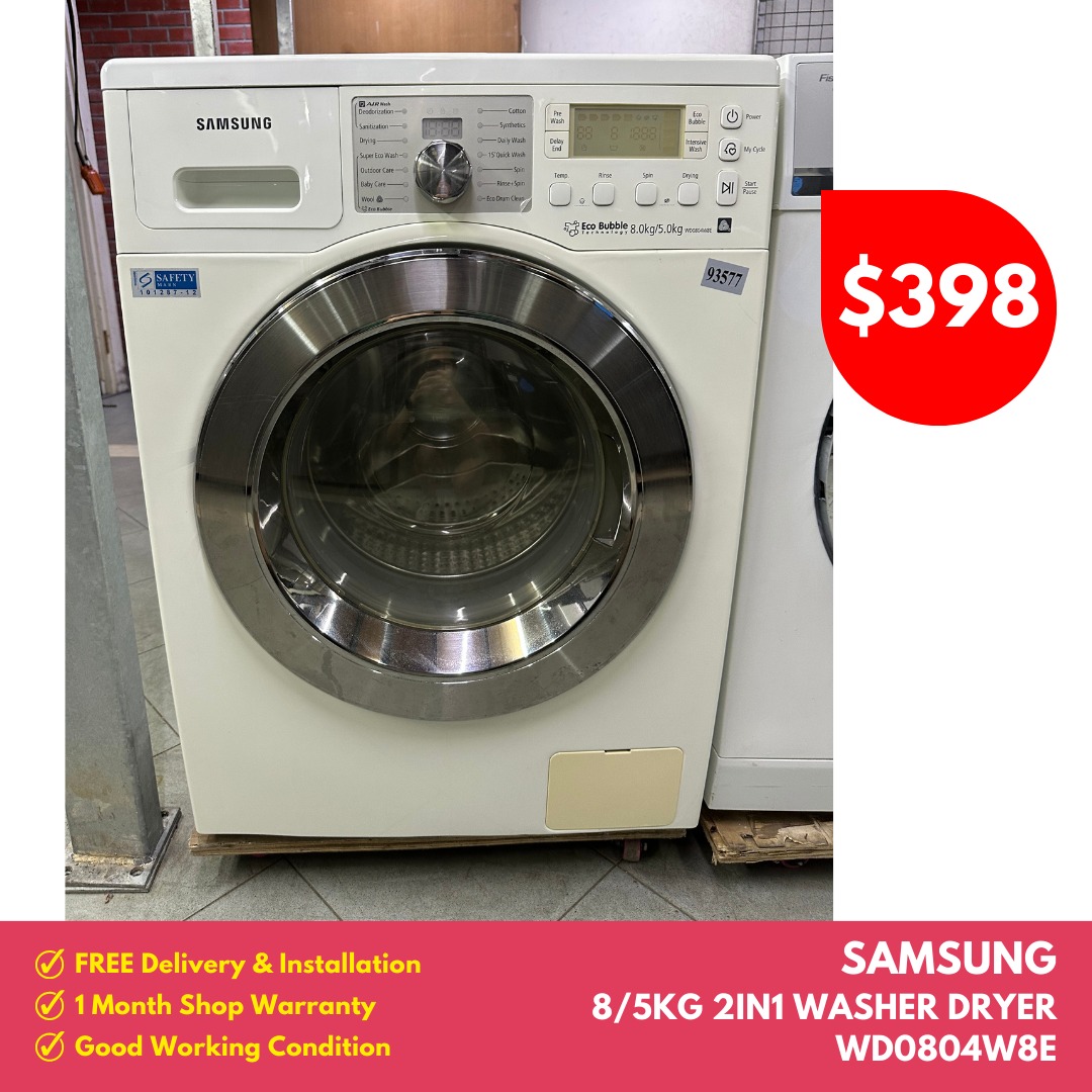 Samsung wd0804w8e 2024 washer dryer
