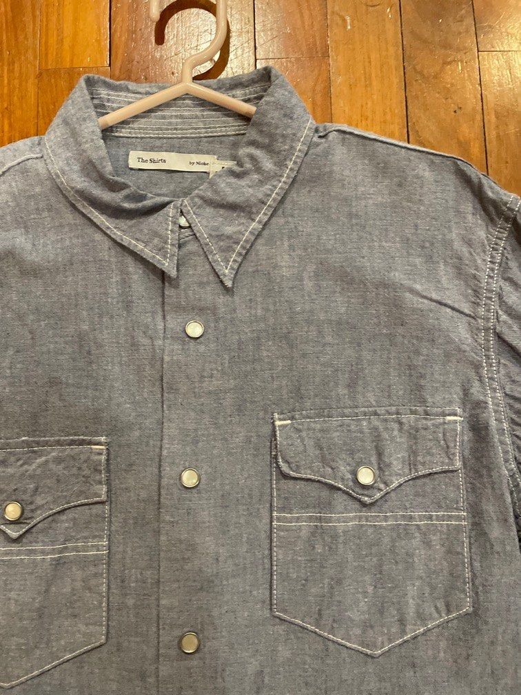 Chambray western top shirt