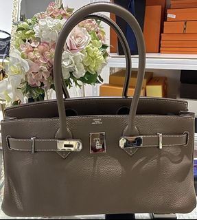 Receipt * Like New Hermes Birkin 40 Taurillon Clemence Leather with Gold  Hardware, Luxury, Bags & Wallets on Carousell