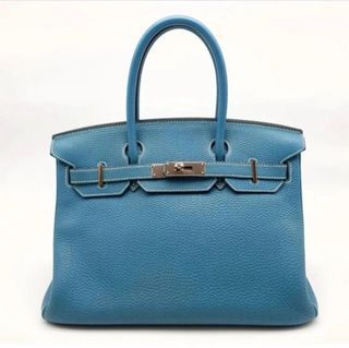 Hermes, Bags, Herms Birkin 3 Cm Blue Zanzibar Epsom Leather
