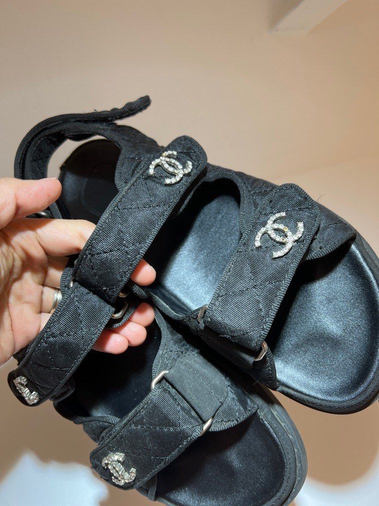 Chanel Dad sandals, Women's Fashion, Footwear, Sandals on Carousell